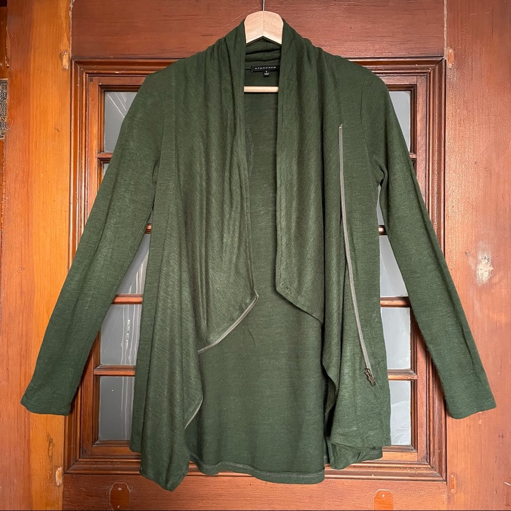 STACCATO BOUTIQUE BOUGHT LONG SLEEVE DRAPE CARDIGAN